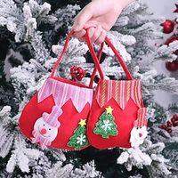 Christmas decorations gift bags gift bags Santa Claus snowman tote bags creative candy bags apple bags Lightinthebox - thumbnail