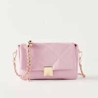 Sasha Quilted Crossbody Bag with Chain Strap
