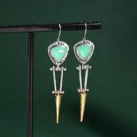 Women's Earrings Classic Precious Fashion Cute Earrings Jewelry Silver For Wedding Party 1 Pair Lightinthebox - thumbnail