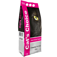 Cat's Choice Bentonite Granules Clumping Cat Litter 10 Kg-baby Powder