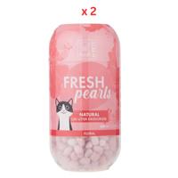 M-Pets Fresh Pearls Natural Cat Litter Deodoriser Floral 450ml Pack Of 2