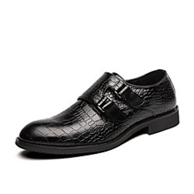 Men's Loafers  Slip-Ons Penny Loafers Daily Party  Evening Cowhide Booties / Ankle Boots Black Brown Spring Summer miniinthebox
