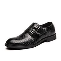 Men's Loafers  Slip-Ons Penny Loafers Daily Party  Evening Cowhide Booties / Ankle Boots Black Brown Spring Summer miniinthebox - thumbnail