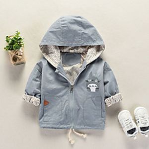 Kid's Boys and Girls Jacket  Coat Blushing Pink Grey Green Solid Color Cute 2-8 Years  Cotton Lightinthebox