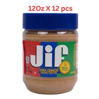 Jif Crunchy Peanut Butter (Pack Of 12 X 12Oz)