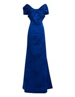 Teri Jon Off The Shoulder Brocade Gown - thumbnail