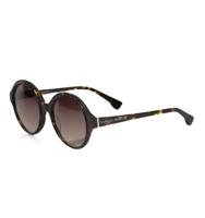 Frankie Morello Chic Black Turtle Pattern Round Sunglasses (FR-22071)