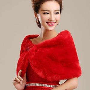 Shrugs Faux Fur Wedding / Party Evening Wedding  Wraps / Fur Wraps With miniinthebox
