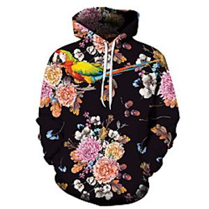 Men's Unisex Pullover Hoodie Sweatshirt Graphic Prints Animal Print Casual Daily Holiday 3D Print Basic Designer Hoodies Sweatshirts  Purple Blushing Pink Orange Lightinthebox
