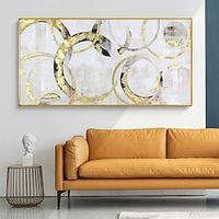 Handmade Oil Painting Canvas Wall Art Decoration Modern Abstract for Home Decor Rolled Frameless Unstretched Painting miniinthebox - thumbnail