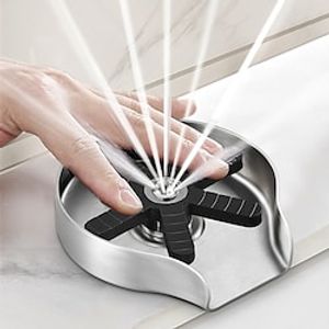 Glass Rinser For Kitchen Sink,Stainless Steel Cup Washer For Sink,Glass Washer for Sink,Cup Cleaner For Sink,Metal Washer,Kitchen Sink Accessories miniinthebox