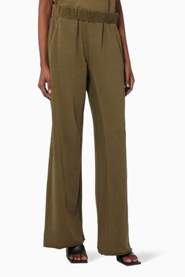 Wide-leg Sweatpants in Organic Cotton Wide-leg Sweatpants in Organic Cotton