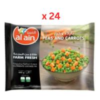 Al Ain Frozen Vegetables, Peas & Carrots - 400g x 24