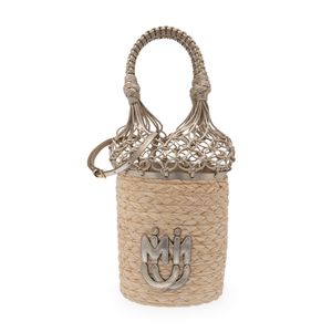 Straw bucket bag