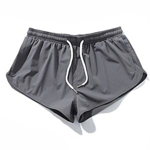 Men's Active Swim Shorts Swim Trunks Board Shorts 3 inch Shorts Drawstring Elastic Waist Elastic Drawstring Design Solid Color Comfort Breathable Short Sports Outdoor Casual Daily Fashion Streetwear miniinthebox