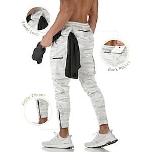 Men's Joggers Cargo Pants Drawstring Towel Loop Bottoms Outdoor Sports  Outdoor Winter Quick Dry Sweat wicking Power Flex Basketball Running Workout Sportswear Activewear Dark Grey Green Black Lightinthebox