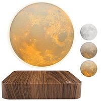 Levitating Moon Lamp, 18cm Magnetic Floating Moon Lamp Spinning Luna Night Light with 3 Color Modes, for Home Office Desk Decor, Bedroom Unique Lamps, Cool Tech Gadgets Gift for Women Kids Lightinthebox - thumbnail