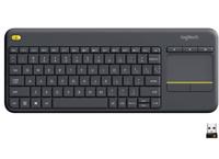 Logitech K400 Plus Wireless Livingroom Keyboard With Touchpad - Black