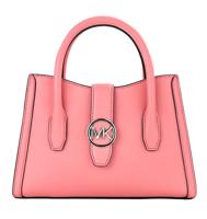 Michael Kors Gabby Small Tea Rose Faux Leather Top Zip Satchel Crossbody Bag (85448)