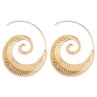 Exaggerated Spiral Hoop Earrings