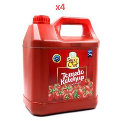 Super Chef Tomato Ketchup 5Ltr (Pack Of 4)