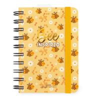 Legami 12-Month Diary - 2024 -Small Daily Spiral Bound Diary - Bee