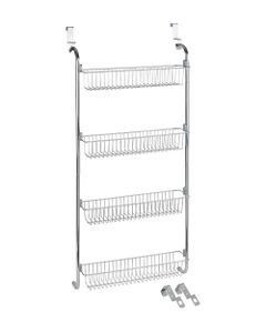 Wenko 4 Tier Over Door Accessory Rack Chrome