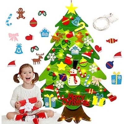 Felt Christmas Tree DIY Christmas Decoration Children's Puzzle Felt Christmas Tree Toys Christmas Tree Lightinthebox Felt Christmas Tree DIY Christmas Decoration Children's Puzzle Felt Christmas Tree Toys Christmas Tree Lightinthebox