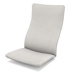 POÄNG 1-Seat Armchair Cushion without Pillow Version Solid Color Quilted Fabric Slipcovers IKEA Series Lightinthebox