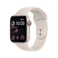 Apple Watch SE GPS+ Cellular 44mm Starlight Aluminium Case with Starlight Sport Band - Regular