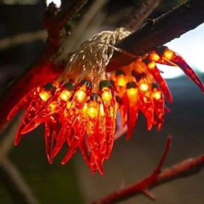 LED Chili Pepper Design Ligths 3m 20leds Battery Powered Christmas Outdoor Indoor Balcony Courtyard Holiday Decoration Lightinthebox