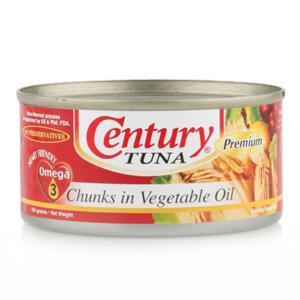 Century Tuna Chunks In Vegetable oil 184Gm