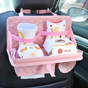 1pc Multi-functional Car Dining Table with Foldable Design Storage Space and Cup Holder - Perfect for On-the-Go Meals and Snacks Lightinthebox