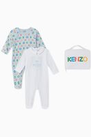 Tiger & Logo Organic Cotton Sleepsuit Set - thumbnail