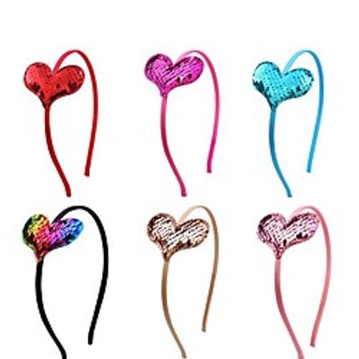 Kids Girls' Active  Sweet Outdoor  Festival Heart Sequins Hair Accessories Blue  Pink  Fuchsia Kid onesize Lightinthebox