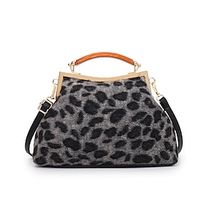 Women's Handbag Synthetic Party Daily Large Capacity Leopard Geometric Animal Patterned Black / White Black Brown miniinthebox
