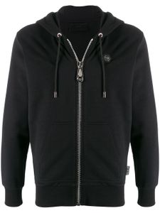 Philipp Plein skull embellished hoodie - Black