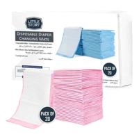 Little Story - Disposable Diaper Changing Mats - Pack Of 20pcs - Pink LS_DCM_PI20