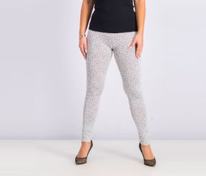 Womens Gamma Animal Leggings  Light Grey