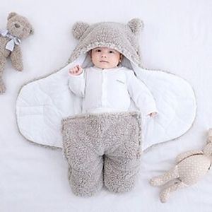 Infant Super Soft  Plush Swaddling Blanket Creative Baby Anti-kick Quilt Blanket miniinthebox