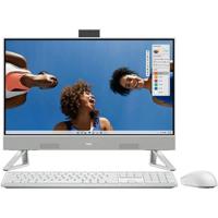 DELL AIO 5420-1256, Intel 13th Gen i7 1355U, 16GB RAM, 512GB SSD, 23.8 Inch FHD Touch, Intel Iris Xe Graphics, Win11 Home, White, Wireless KeyBoard & Mouse