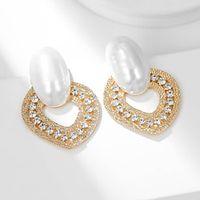 Women's Drop Earrings Geometrical Heart Fashion Personalized Earrings Jewelry Golden For Party Prom 1 Pair Lightinthebox - thumbnail