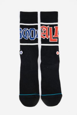 Mens Anthem Messaged Sock Black Mens Anthem Messaged Sock Black
