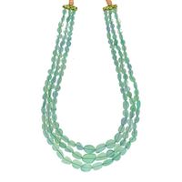 Sri Jagdamba Pearls Fluorite Gemstone Necklace - JPJUL-20-147