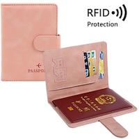 Women Men RFID Vintage Business Passport Covers Holder Multi-Function ID Bank Card PU Leather Wallet Case Travel Accessories Lightinthebox