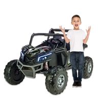 Megastar Ride On 24V Giant Goblin Electric Jeep 2 seater with Remote Control, Army Green - XMX613-Army Green (UAE Delivery Only)