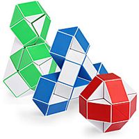 3PCS Large Size Fidget Snake Cube Twist Puzzle Magic Snake Sensory Toys Collection Brain Teaser Stocking Stuffers Party Favors Game Goodie Bags Fillers for Kids Adults Teens miniinthebox - thumbnail