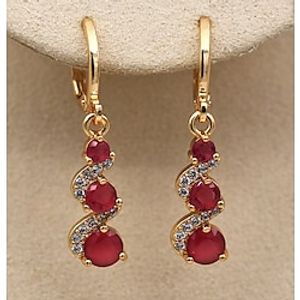 Women's Drop Earrings Earrings Vintage Style Joy Elegant Vintage Fashion Luxury Sweet Earrings Jewelry White  Light Red  Green For Wedding Halloween Gift 1 Pair Lightinthebox