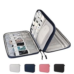 Travel Electronics Accessories Organizer Bag Portable Digital Storage Bag for CablePower BankCharger CordsMouseAdapterEarphones and More Out-Going BusinessTravel Gadget Bag Lightinthebox