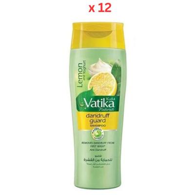 Dabur Vatika Dandruff Guard Shampoo, 400 +200 ml x 12